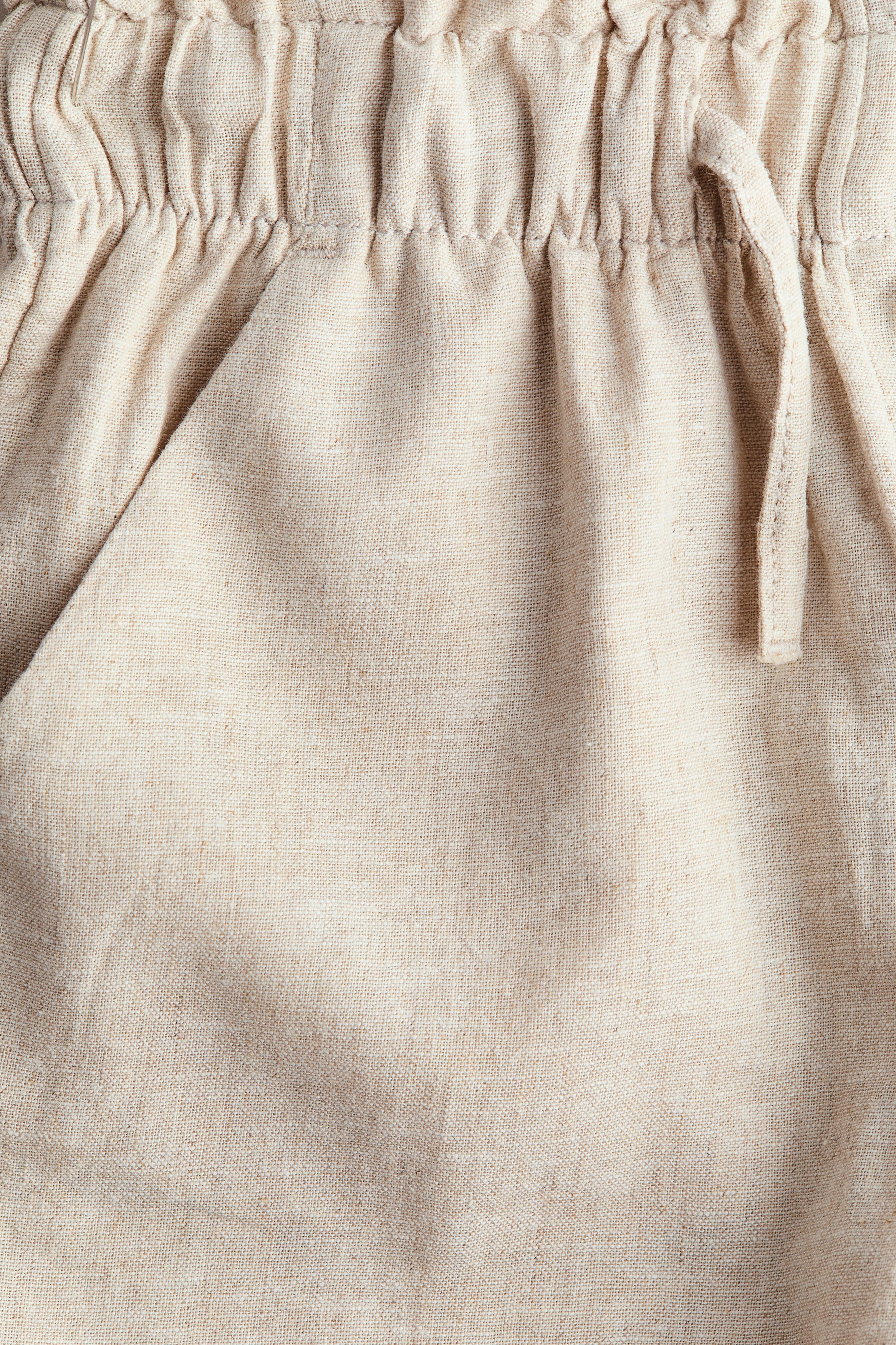 Linen-blend shorts