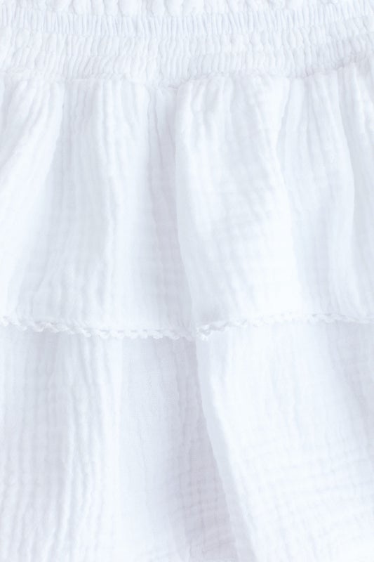 Tiered muslin skirt