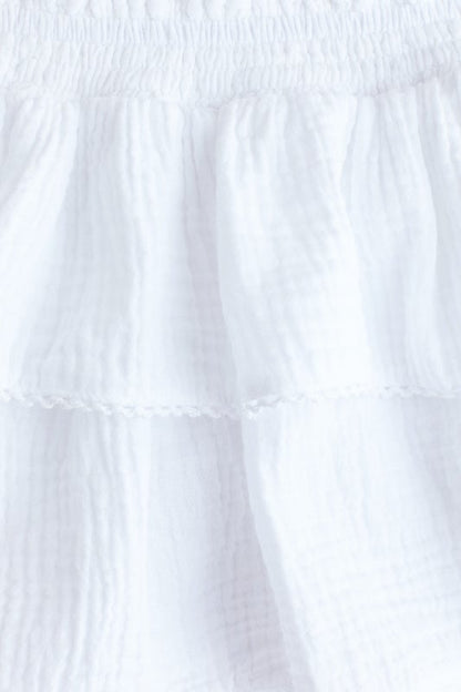 Tiered muslin skirt
