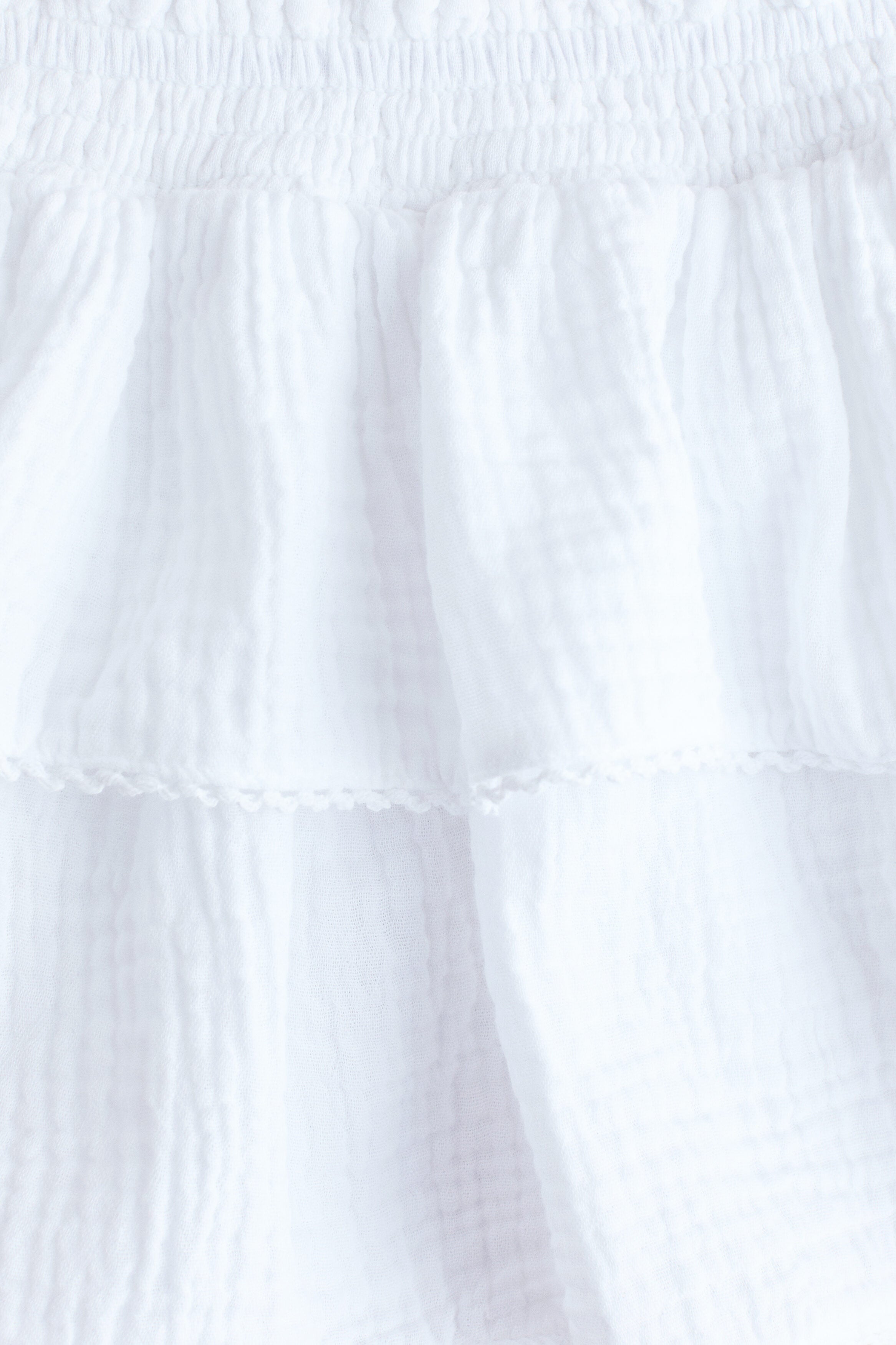 Tiered muslin skirt
