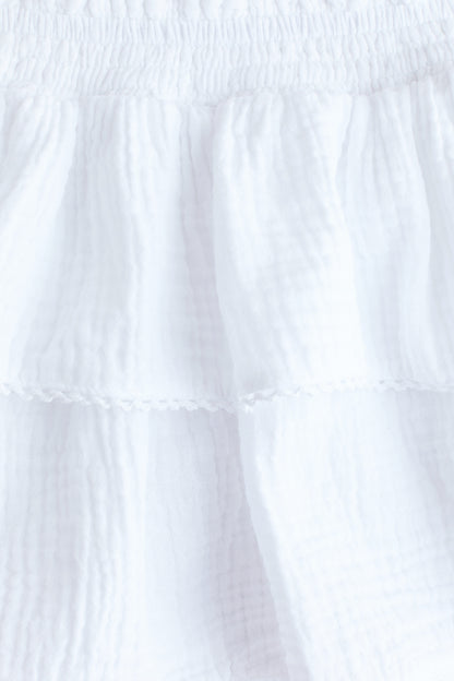Tiered muslin skirt