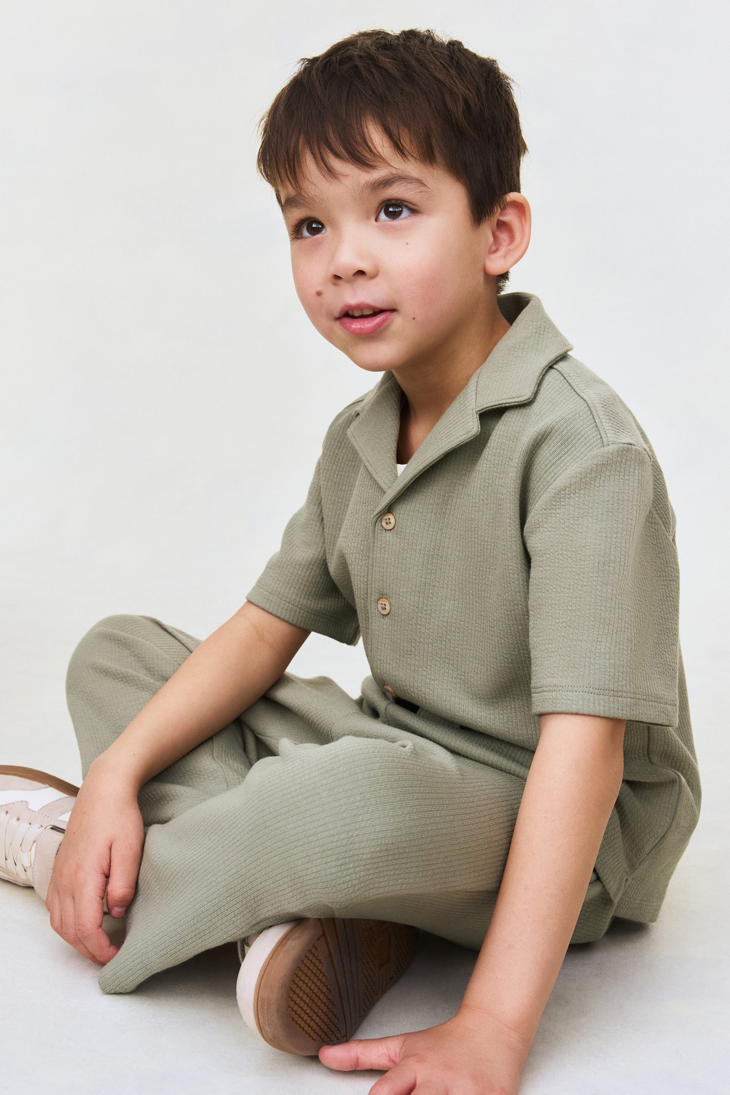 2-piece textured cotton set