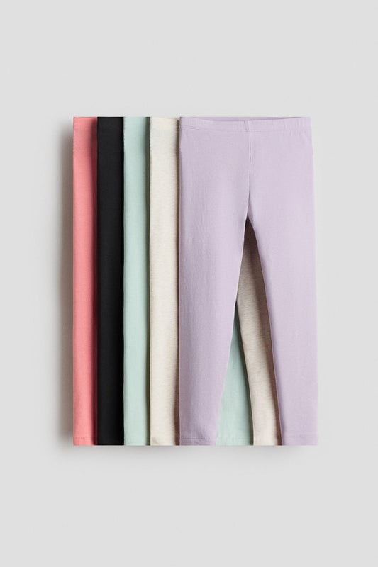 5-pack jersey leggings
