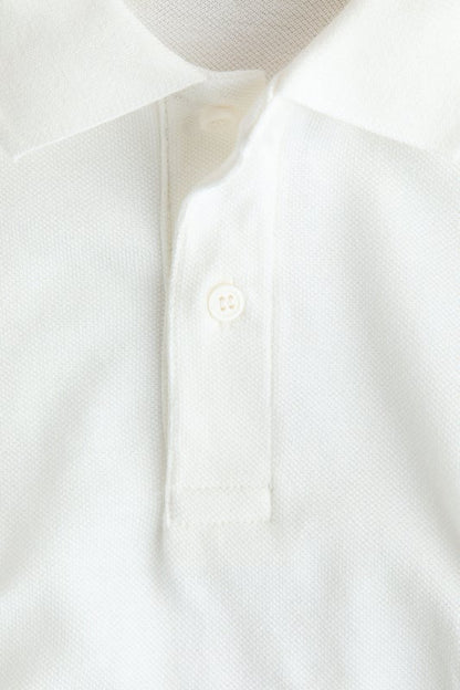 Embroidered-motif piqué polo shirt