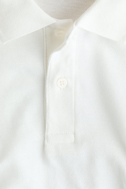 Embroidered-motif piqué polo shirt