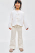 Flared leg jeans - Cream Floral 0 / 9-10 Years