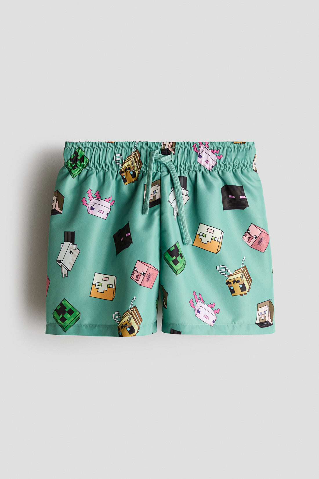 Printed swim shorts - Green Minecraft / 8-10 Years