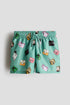 Printed swim shorts - Green Minecraft / 8-10 Years