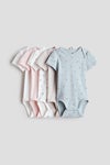 5-pack cotton bodysuits