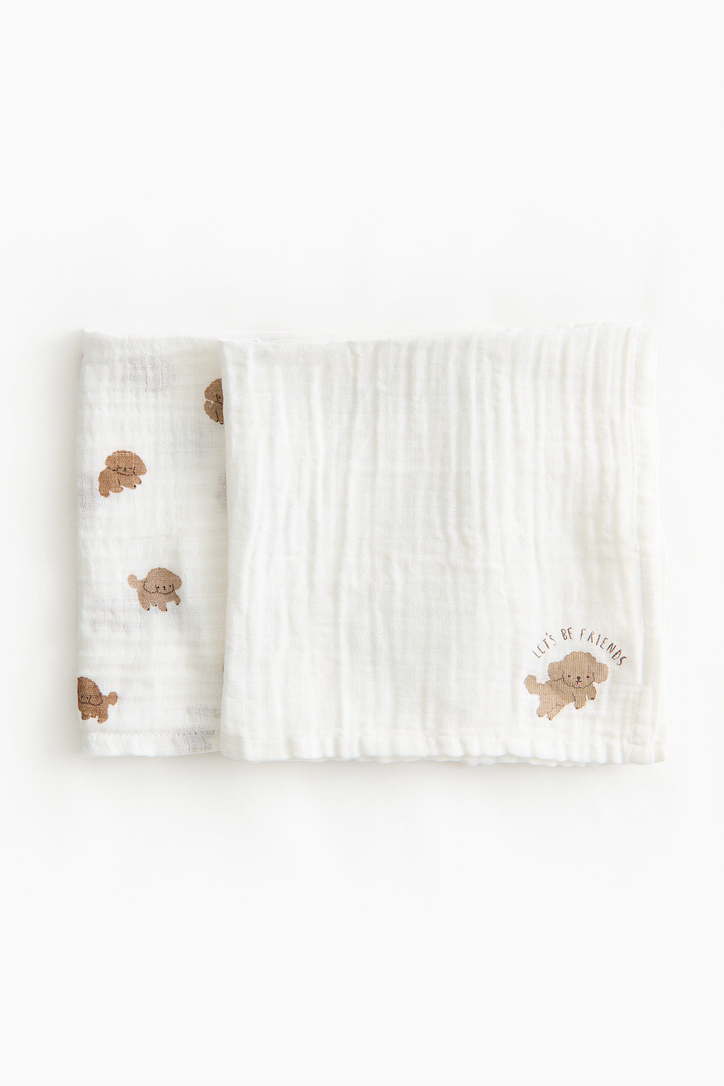 2-pack muslin blankets