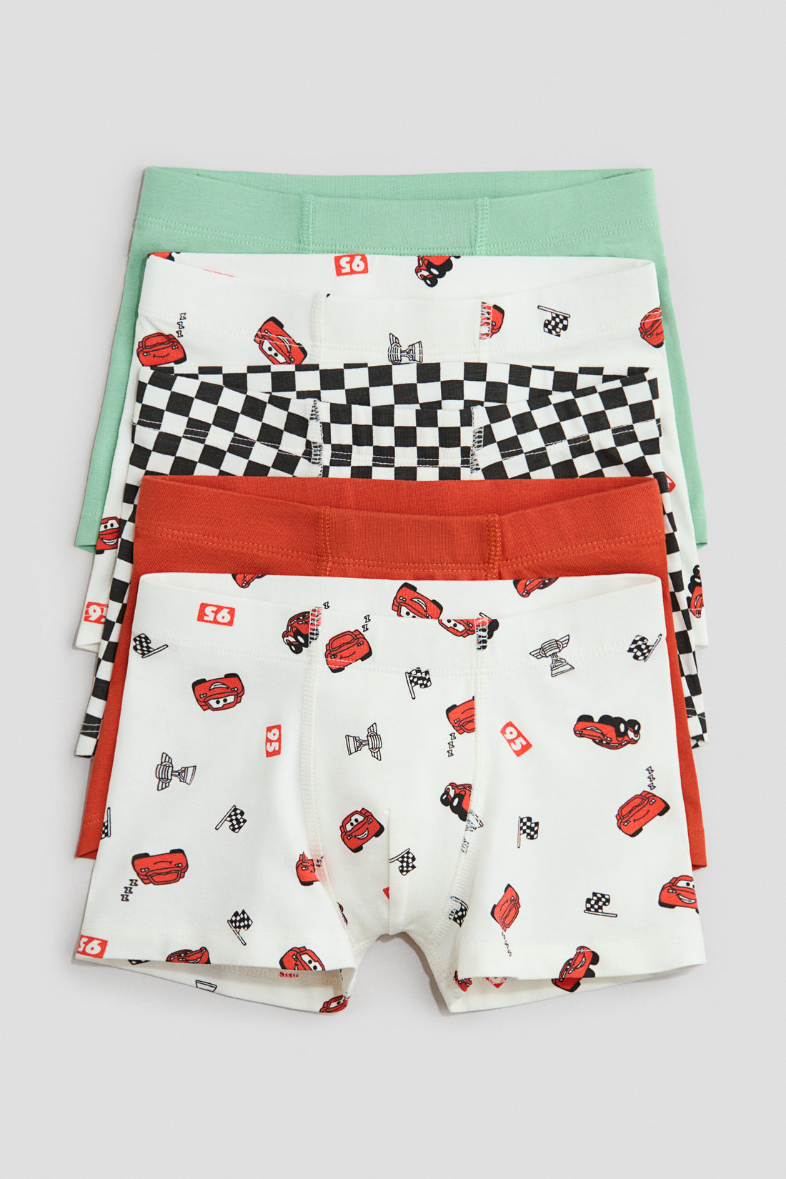 5-pack boxer shorts - Cream Cars / 8-10 Years