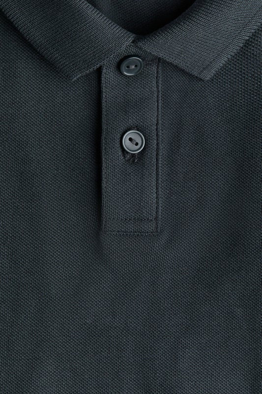 Cotton piqué polo shirt