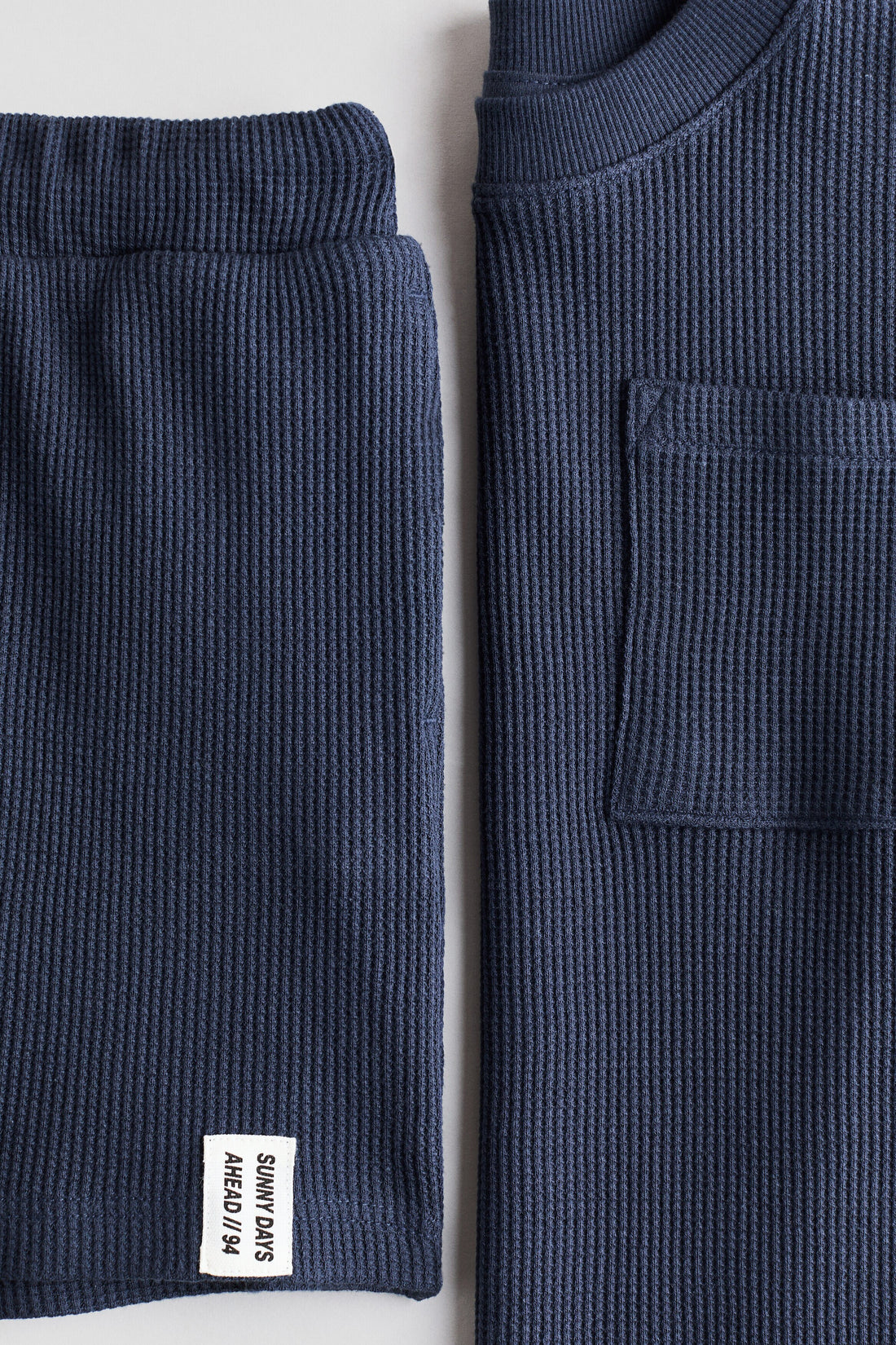 2-piece waffled cotton set