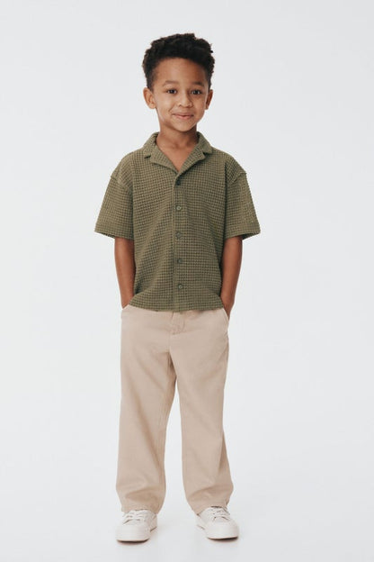 Loose-fit twill chinos