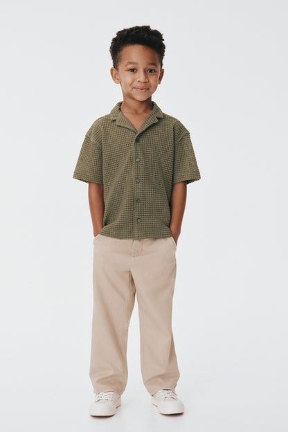 Loose-fit twill chinos