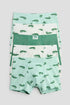 5-pack boxer shorts - Light Green Crocodiles / 1.5-2 Years