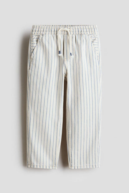 Twill pull-on trousers