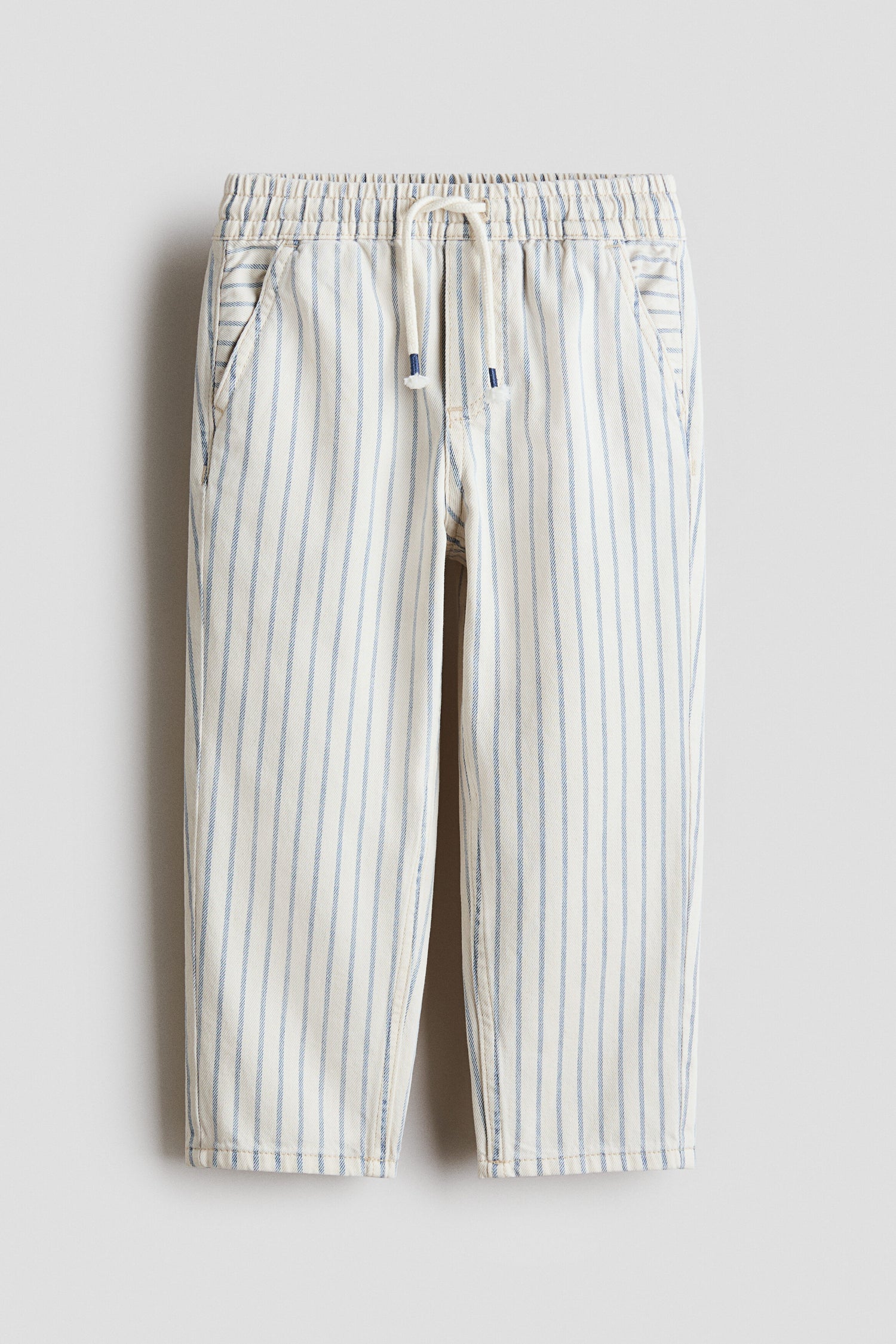 Twill pull-on trousers