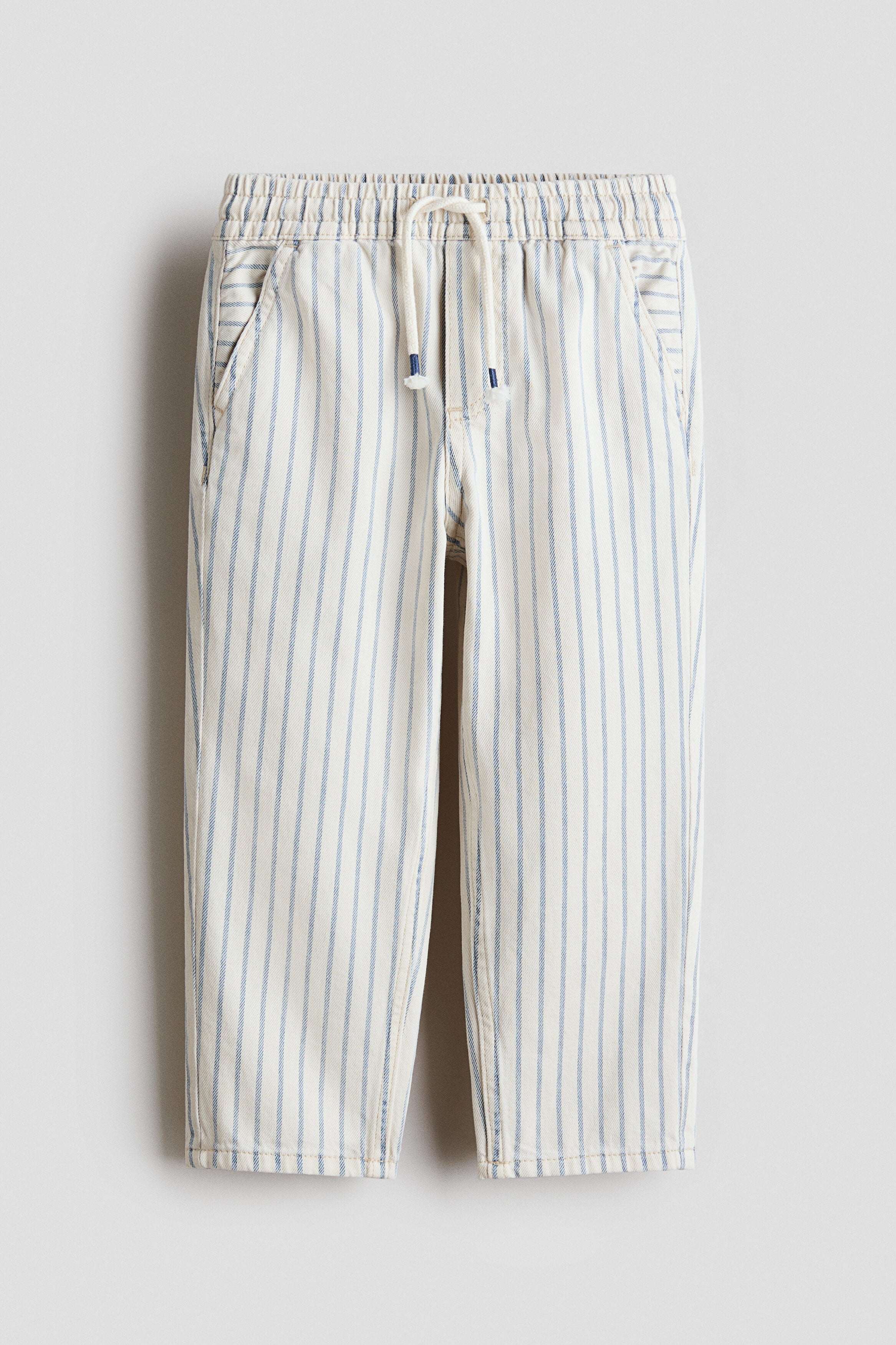 Twill pull-on trousers