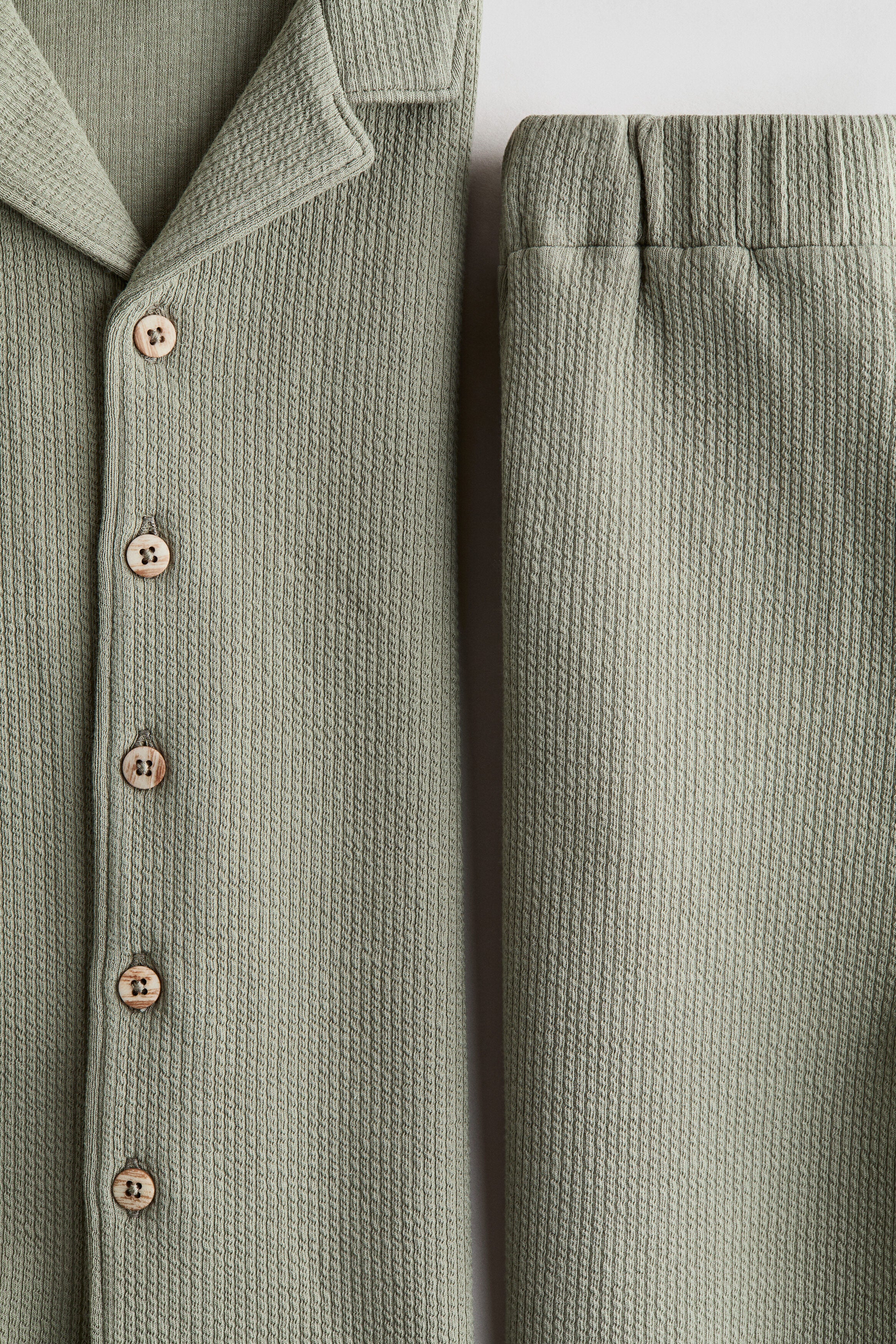 2-piece textured cotton set
