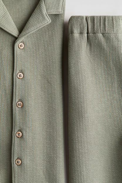 2-piece textured cotton set