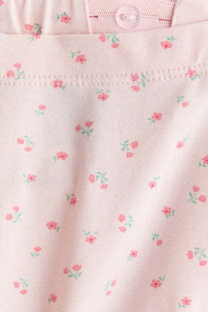 Printed cotton leggings