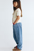 Relaxed paperbag jeans - 4Y