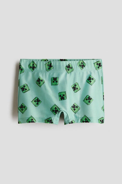 Printed swimming trunks