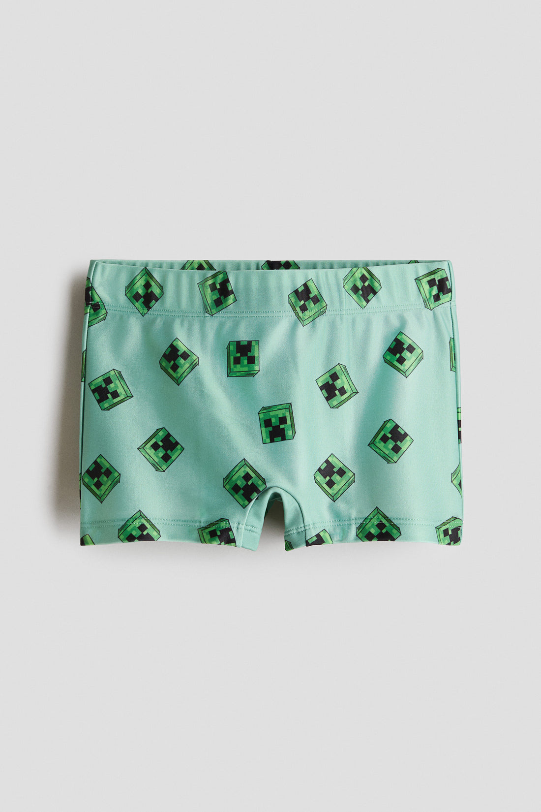 Printed swimming trunks - Green Minecraft / 8-10 Years