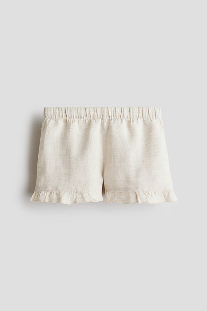 Linen shorts - Light Beige 3 / 9-10 Years
