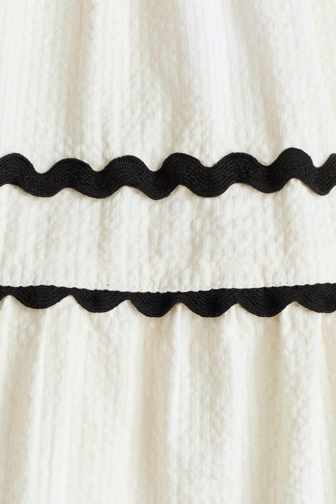 Flared seersucker dress