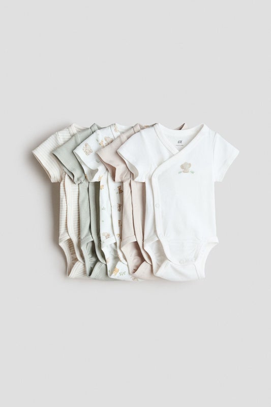 5-pack cotton bodysuits