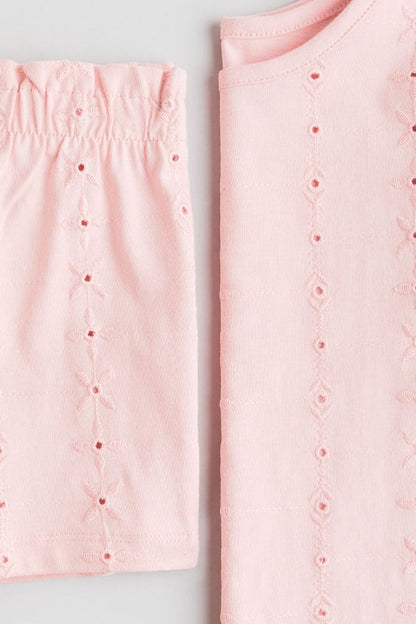 2-piece broderie anglaise set