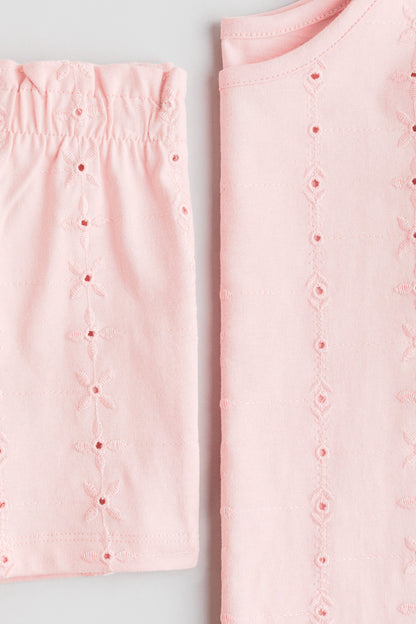 2-piece broderie anglaise set