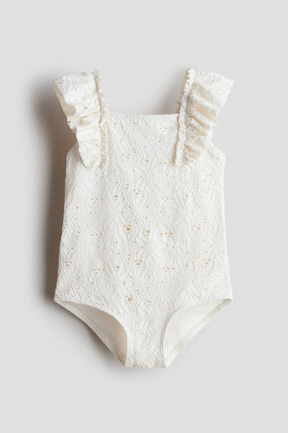 Frill-trimmed swimsuit