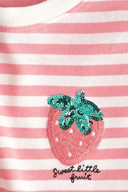 Motif-detail t-shirt
