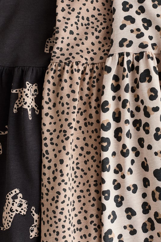 3-pack printed cotton dresses