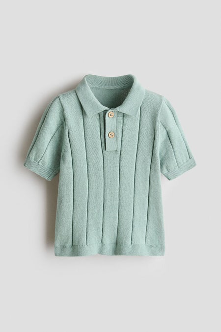 Knitted polo shirt