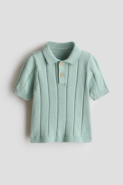 Knitted polo shirt