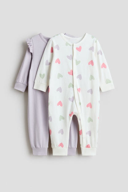 2-pack patterned cotton pyjamas