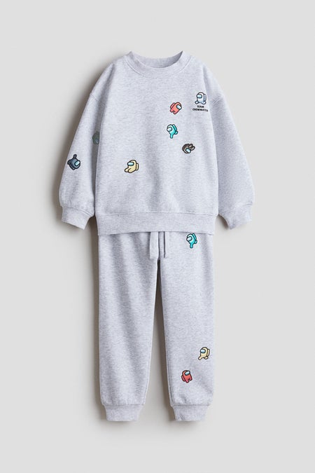 2-piece printed sweatshirt set
