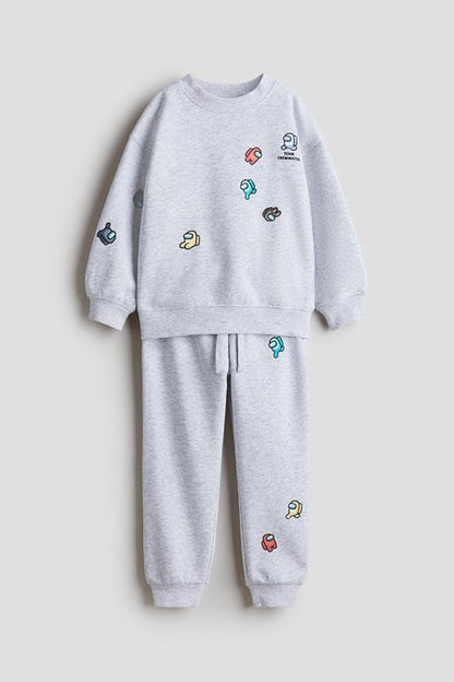 2-piece printed sweatshirt set