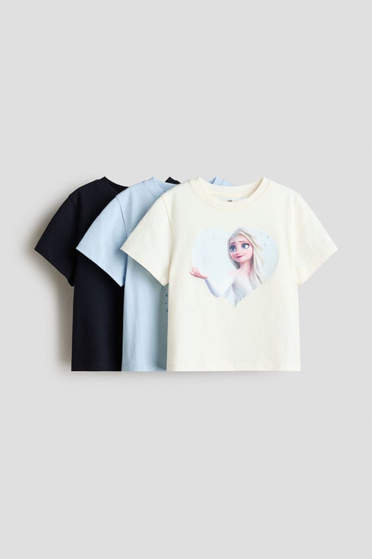 3-pack printed jersey tops