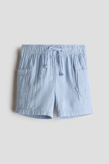 Cotton muslin shorts