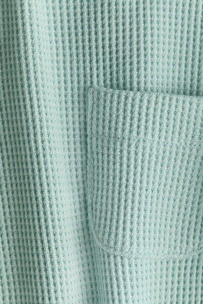Waffled cotton romper suit Image 2 of 2