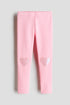 Brushed-inside leggings - Pink Hearts 2 / 1.5-2 Years