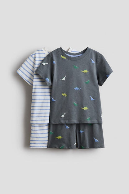 2-pack printed cotton pyjamas