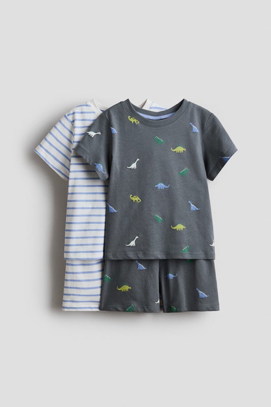 2-pack printed cotton pyjamas