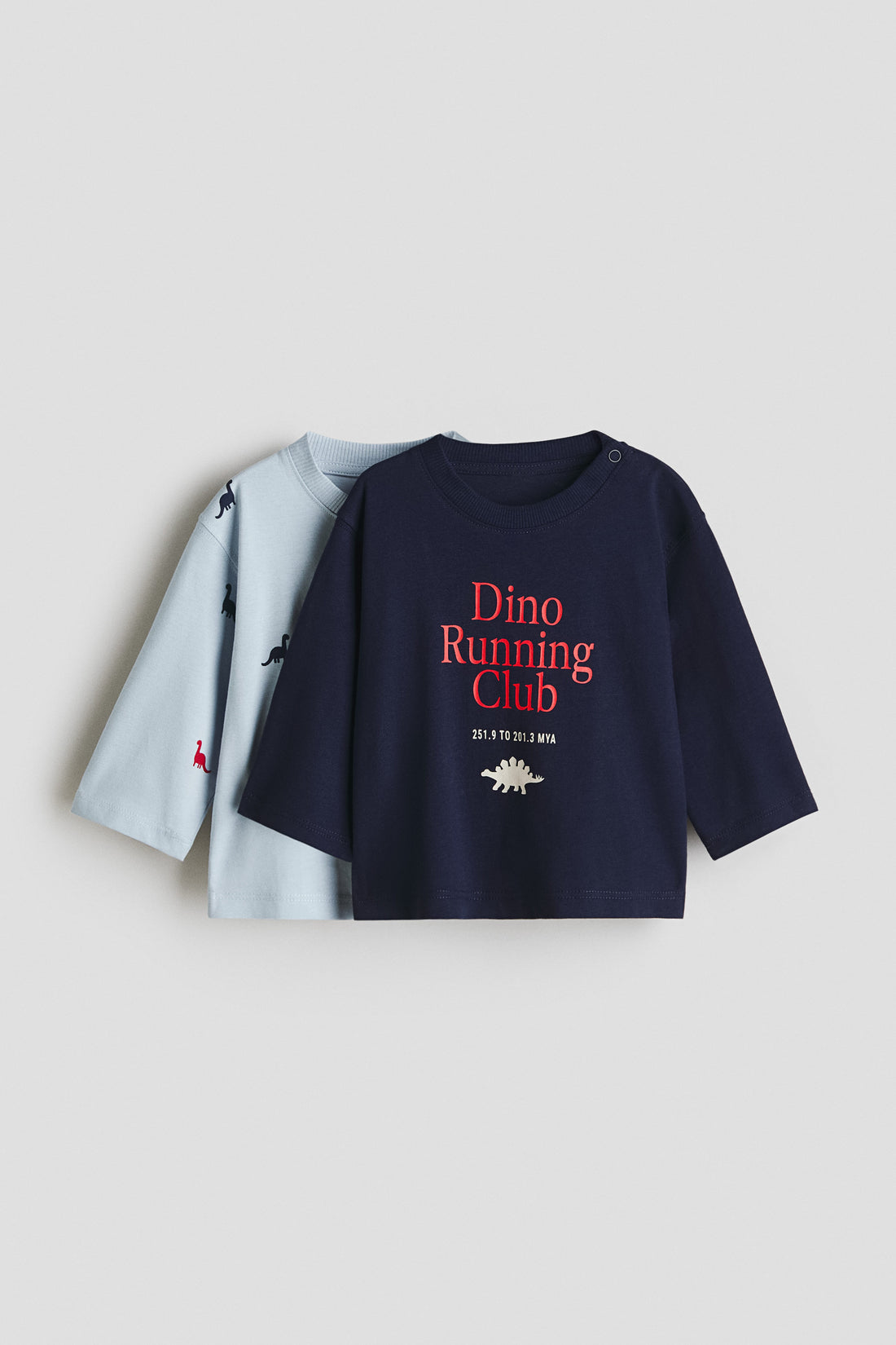 2-pack printed T-shirts - Blue Dinosaurs / 1.5-2 Years