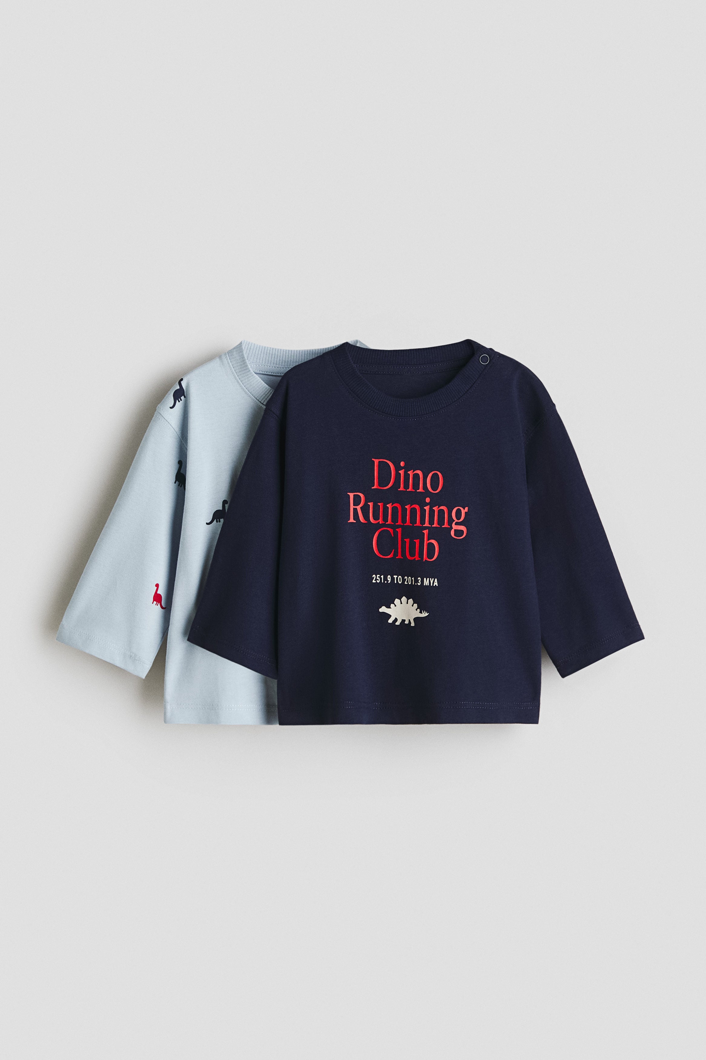 2-pack printed T-shirts - Blue Dinosaurs / 1.5-2 Years